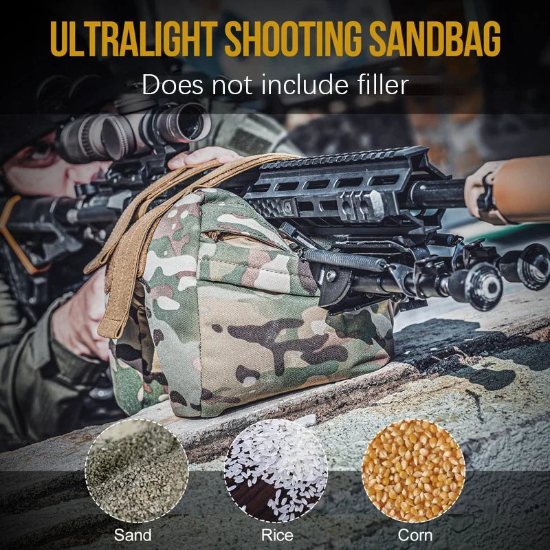 Sac de Tir d'Appui à Remplir en Nylon 500D pour Carabine, vue 5