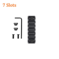 Section de Rail Picatinny 21 mm pour Garde-Main M-LOK, Noire, 3 à 13 Fentes, vue 4