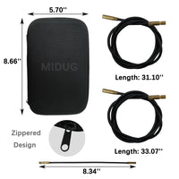 Kit de Nettoyage Arme Multi-Calibres, Étui Zippé, 9 Brosses et 3 Câbles, vue 3