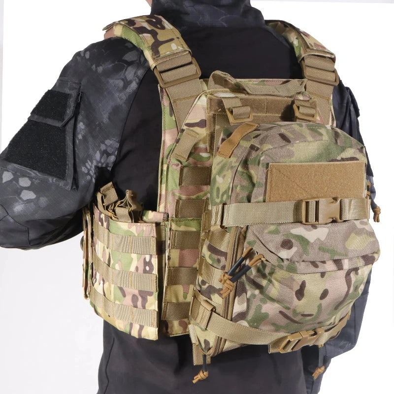 Sac d'Hydratation MOLLE 3 L en Nylon 500D pour Gilet Tactique, 31 x 23 x 11 cm, Cinq Coloris, vue 2