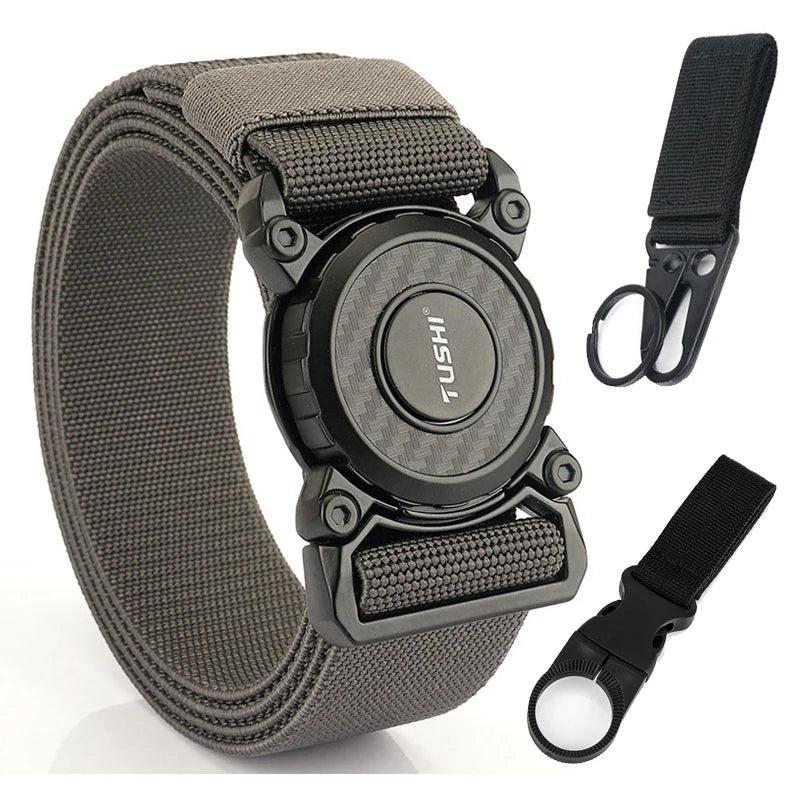 Ceinture Tactique Élastique Nylon, Boucle Rotative en Zinc, 125 cm, vue 13