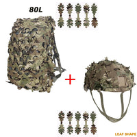 Kit Camouflage 3D pour Casque et Sac à Dos, 60 ou 80 L, vue 16