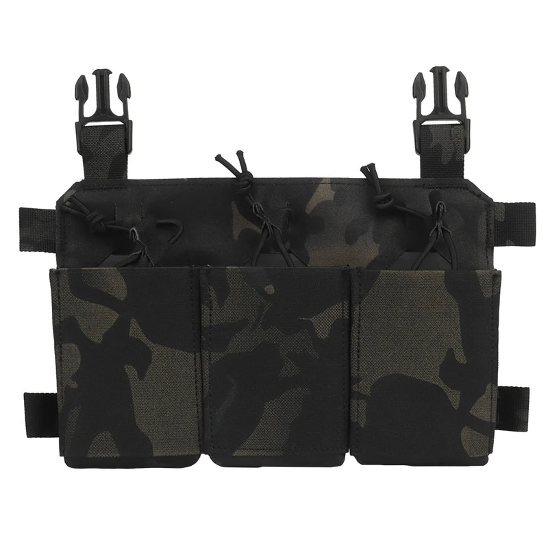 Porte-Chargeurs Triple Panneau Frontal pour Gilet Porte-Plaques, Nylon, 25 x 16 cm, vue 12