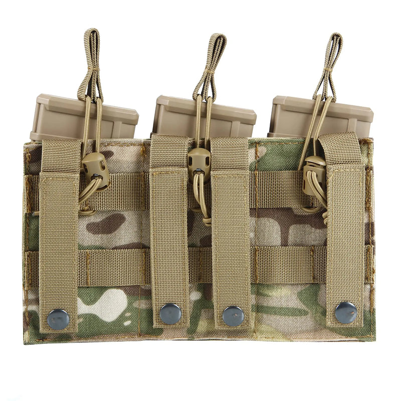 Porte-Chargeur Triple pour Fusil avec Poches Pistolet, MOLLE Nylon 1000D, 24 x 14 cm, vue 2