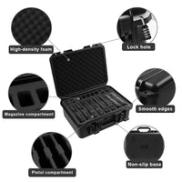 Mallette Arme de Poing Rigide pour 6 ou 8 Pistolets, 8 à 16 Chargeurs, 50,8 x 39,6 cm, vue 4