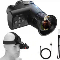 Monoculaire de Vision Nocturne Numérique 4K à Fixer sur la Tête