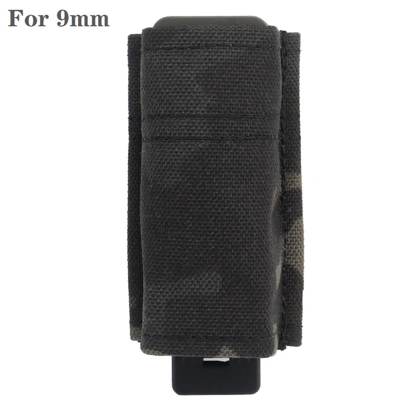 Porte-Chargeur Pistolet Simple 9 mm ou 1911, Nylon, MOLLE et Ceinture, vue 8