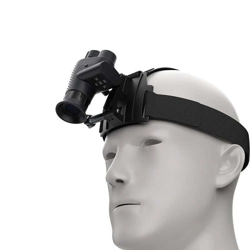 Monoculaire Vision Nocturne Numérique 4K, Bandeau de Tête, Infrarouge 850 nm, vue 4