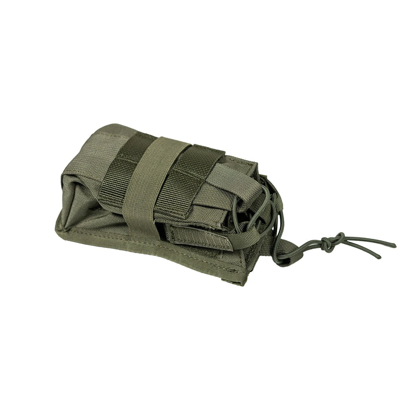 Porte-Chargeur Double Ouvert MOLLE en Nylon 500D Vert Armée, 14 x 8 x 8 cm, vue 6