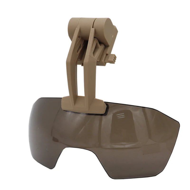 Demi-Masque Airsoft ABS pour Casque FAST, avec ou sans Lunettes Rabattables, vue 6