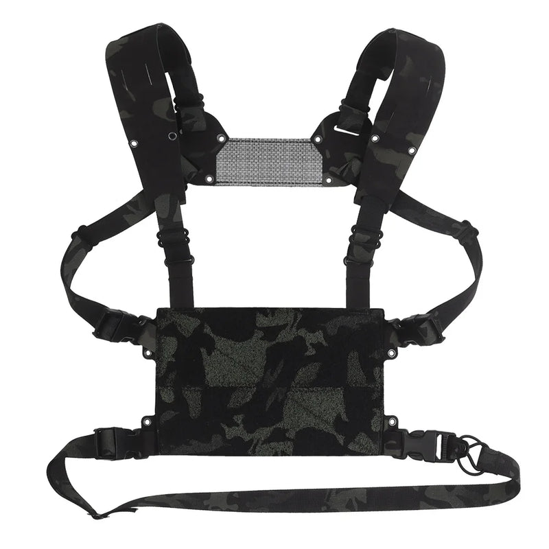 Gilet Tactique Mini Chest Rig Léger, Bretelles en H Réglables, 25 x 15 cm, vue 10