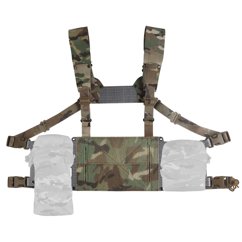 Gilet Tactique Chest Rig Grand Format, Platines Latérales Ajourées, 28 x 19 cm, vue 5