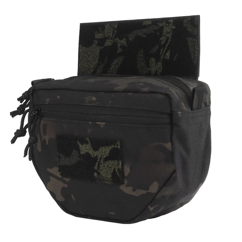 Pochette Ventrale pour Gilet Tactique, Nylon 500D, Fixation Auto-Agrippante, 5 Coloris, vue 9