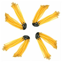Élastique de Lance-Pierre Jaune en Faisceau de Tubes, Attache Noire, 30 cm, vue 4