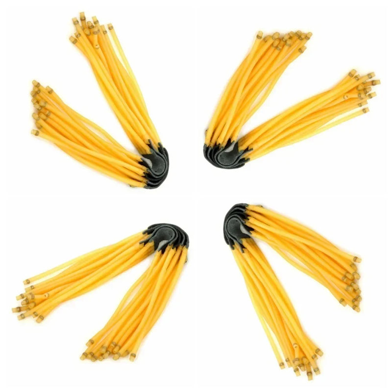 Élastique de Lance-Pierre Jaune en Faisceau de Tubes, Attache Noire, 30 cm, vue 4