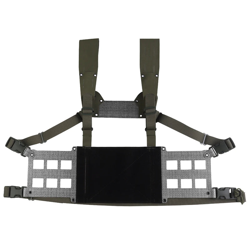 Gilet Tactique Chest Rig Grand Format, Platines Latérales Ajourées, 28 x 19 cm, vue 7