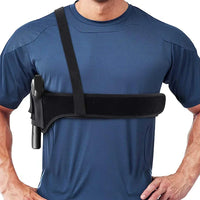 Holster d'Épaule Discret Réglable Noir pour Pistolet, Droitier ou Gaucher, vue 7