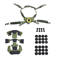 Suspension à Molette et Coussinets pour Casque Tactique, Sable, Vert ou Noir, vue 13