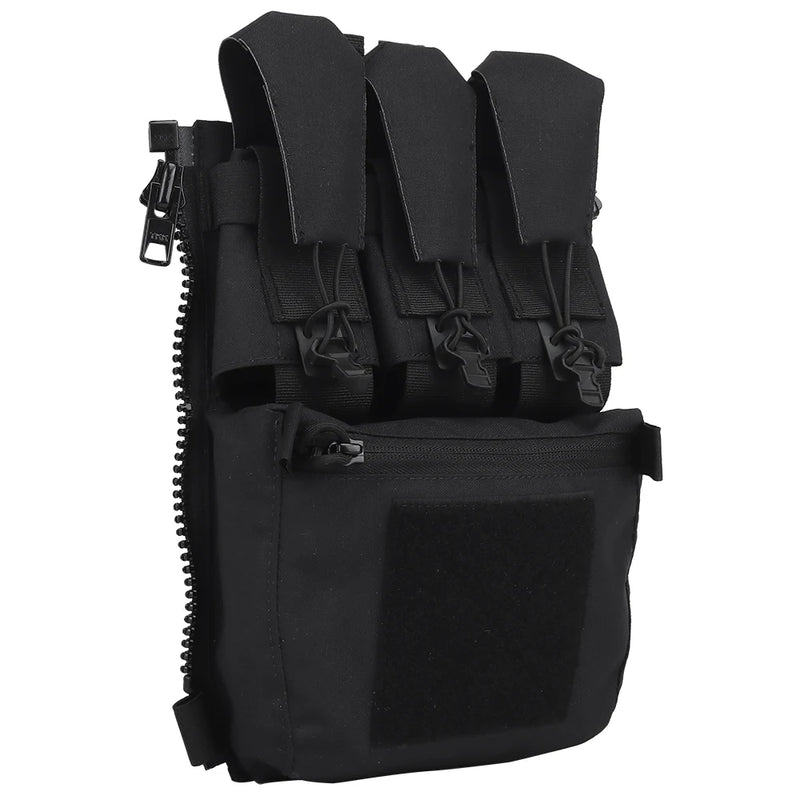 Panneau Dorsal Tactique à Triple Porte-Chargeur et Poche Zippée pour Porte-Plaques, Six Coloris, vue 8