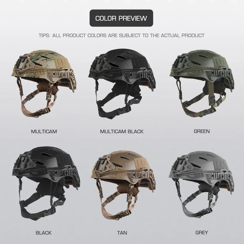 Casque Airsoft Tactique Haute Coupe à Suspension Intérieure Double Mousse, 56-60 cm, vue 6