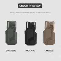 Holster Universel Rigide pour Pistolet Équipé d'une Lampe, Droitier, Verrou de Sécurité, vue 6