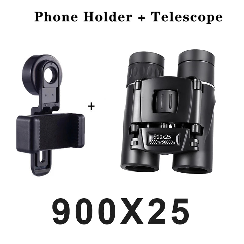 Jumelles Pliantes Compactes Noires, Objectif 25 mm, Support Smartphone en Option, vue 8
