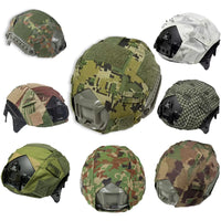 Housse de Casque Tactique Camouflage Type FAST, Taille M, 9 Motifs