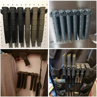 Porte-Chargeur Mural 6 Emplacements pour Chargeurs de Fusil, ABS Noir, vue 3