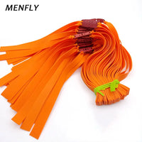 Élastiques de Lance-Pierre Plats Orange, 30 cm, 1,2 mm, avec Poche de Tir, vue 7