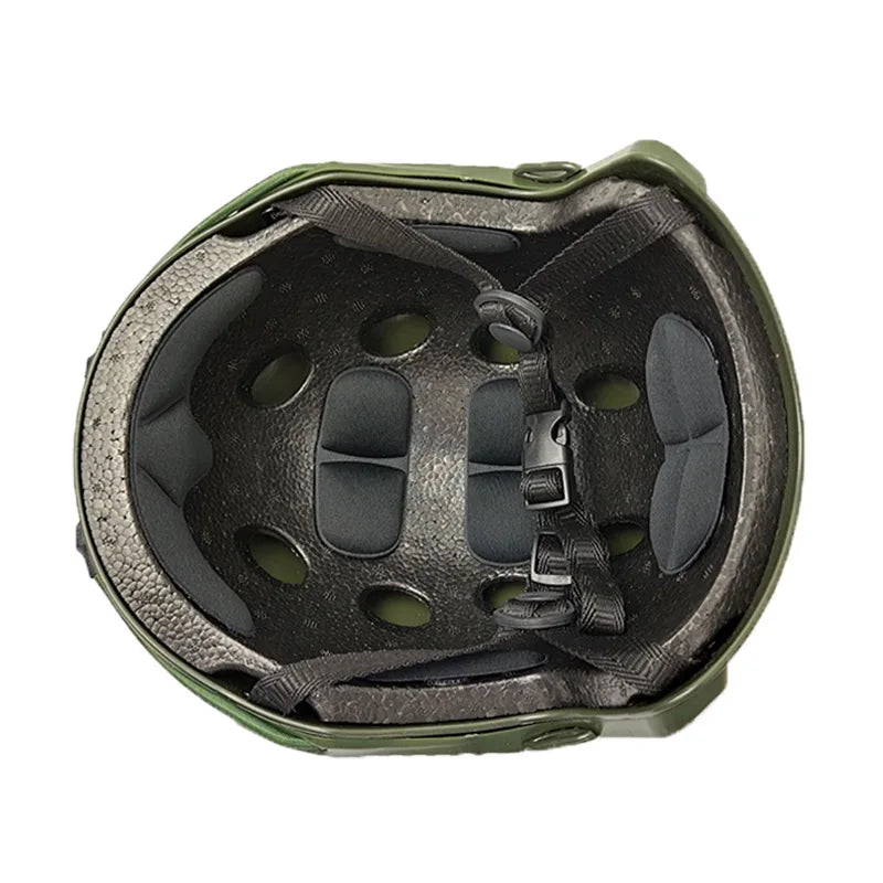 Casque Airsoft Tactique avec ou sans Orifices, Rails Latéraux et Bandes Auto-Agrippantes, vue 6