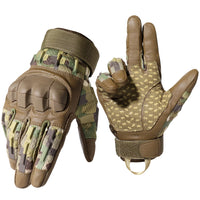 Gants Tactiques à Coque Rigide sur les Phalanges, Paume Siliconée et Bouts de Doigts Tactiles, 3 Coloris, S à XL, vue 8