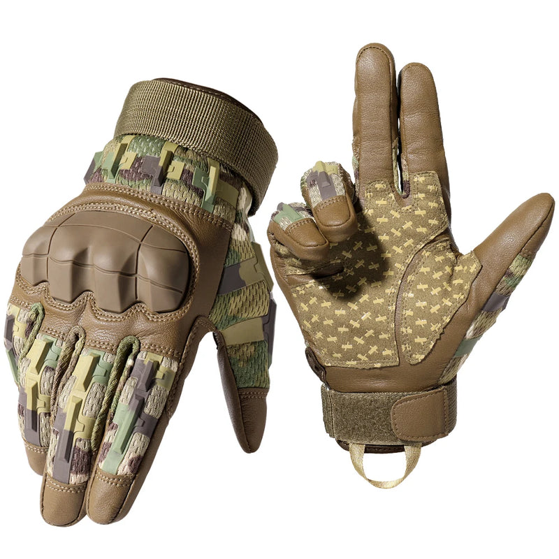 Gants Tactiques à Coque Rigide sur les Phalanges, Paume Siliconée et Bouts de Doigts Tactiles, 3 Coloris, S à XL, vue 8