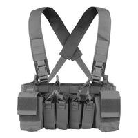 Gilet Tactique Chest Rig à Quatre Porte-Chargeurs 5,56 et 9 mm, 36 x 17 cm, vue 11