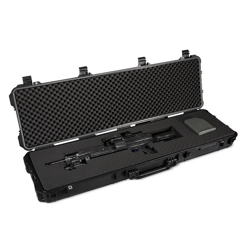 Mallette Arme Longue Rigide à Roulettes Noire, 113 à 135 cm, avec ou sans Mousse, vue 7