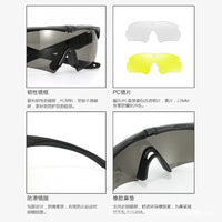 Lunettes de Tir à Demi-Monture, 3 Verres Interchangeables, Étui et Insert Optique, vue 9