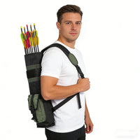 Carquois Dorsal Tactique 50 cm en Toile Oxford avec Poche MOLLE, vue 3