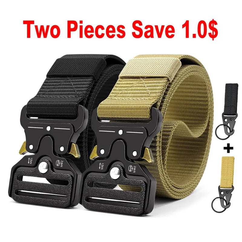 Ceinture Tactique Nylon à Boucle Métal Démontage Rapide, 3,8 cm, avec Mousqueton, vue 18