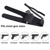 Holster d'Épaule Discret Réglable Noir pour Pistolet, Droitier ou Gaucher, vue 5