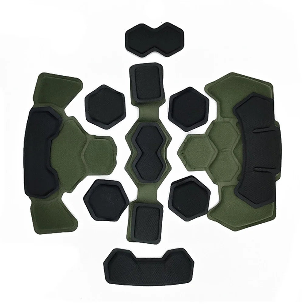 Coussinets de Casque Tactique en Mousse à Mémoire de Forme, 42 Pièces