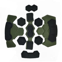 Coussinets de Casque Tactique en Mousse à Mémoire de Forme, 42 Pièces