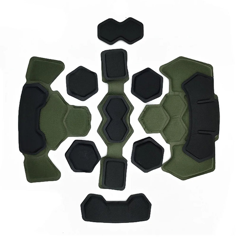 Coussinets de Casque Tactique en Mousse à Mémoire de Forme, 42 Pièces