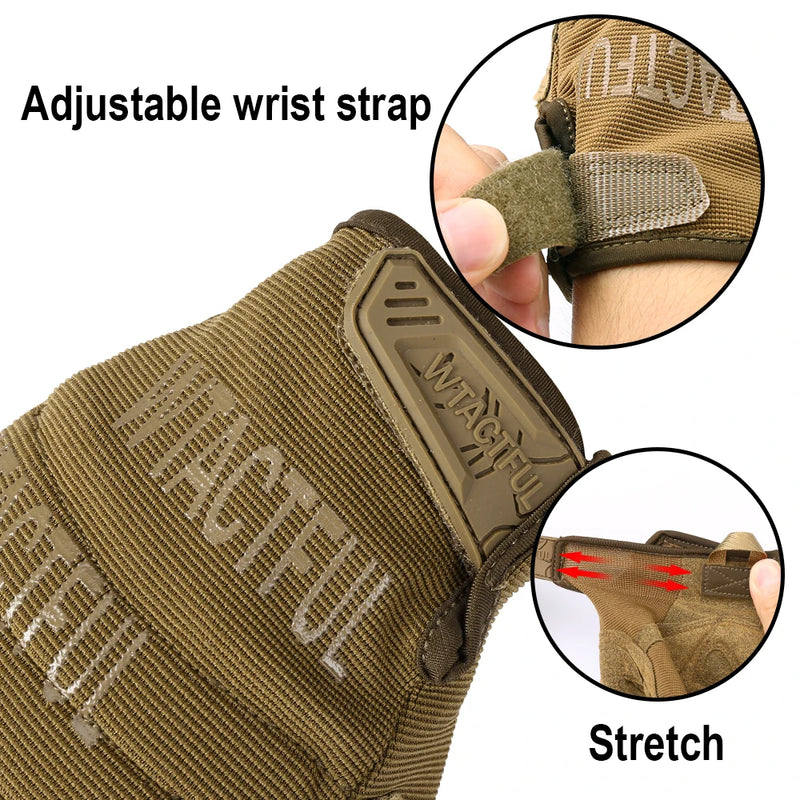 Gants Tactiques Écran Tactile à Paume Renforcée et Poignet Réglable, 4 Coloris, vue 5