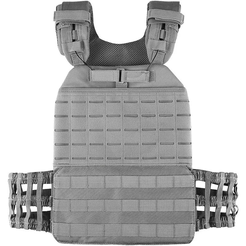 Gilet Tactique Porte-Plaques en Nylon à Ceinture Élastique Ajourée, 38 x 31 cm, vue 5