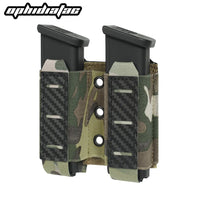 Porte-Chargeur 9 mm Simple ou Double, Nylon et Fibre de Carbone