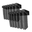 Porte-Chargeur Mural 6 Emplacements pour Chargeurs de Fusil, ABS Noir