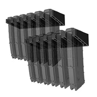 Porte-Chargeur Mural 6 Emplacements pour Chargeurs de Fusil, ABS Noir