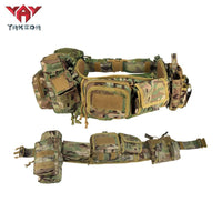 Ceinture Tactique Rembourrée MOLLE avec ou sans Poches, Camouflage ou Unie