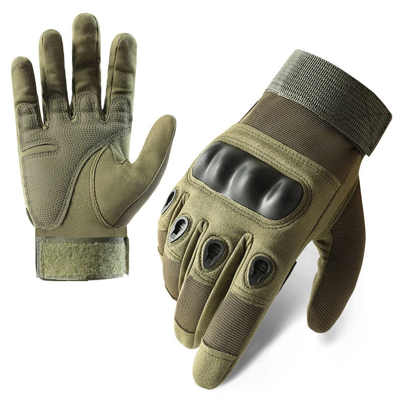 Gants Tactiques Doigts Complets à Coque Rigide et Fermeture Auto-Agrippante, 3 Coloris, M à XL, vue 7