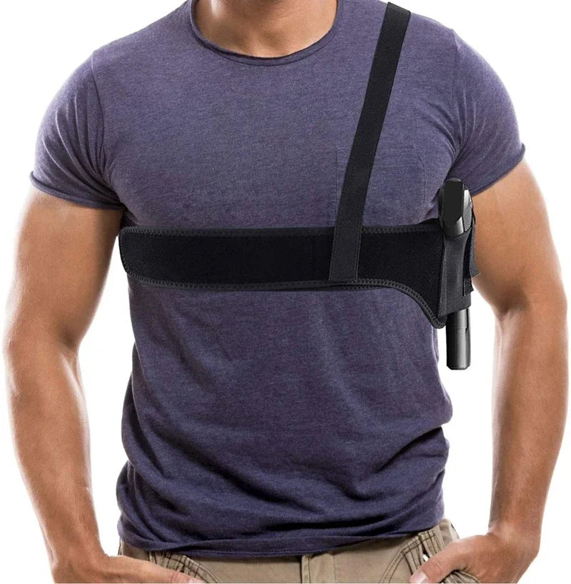 Holster d'Épaule Discret Réglable Noir pour Pistolet, Droitier ou Gaucher, vue 8