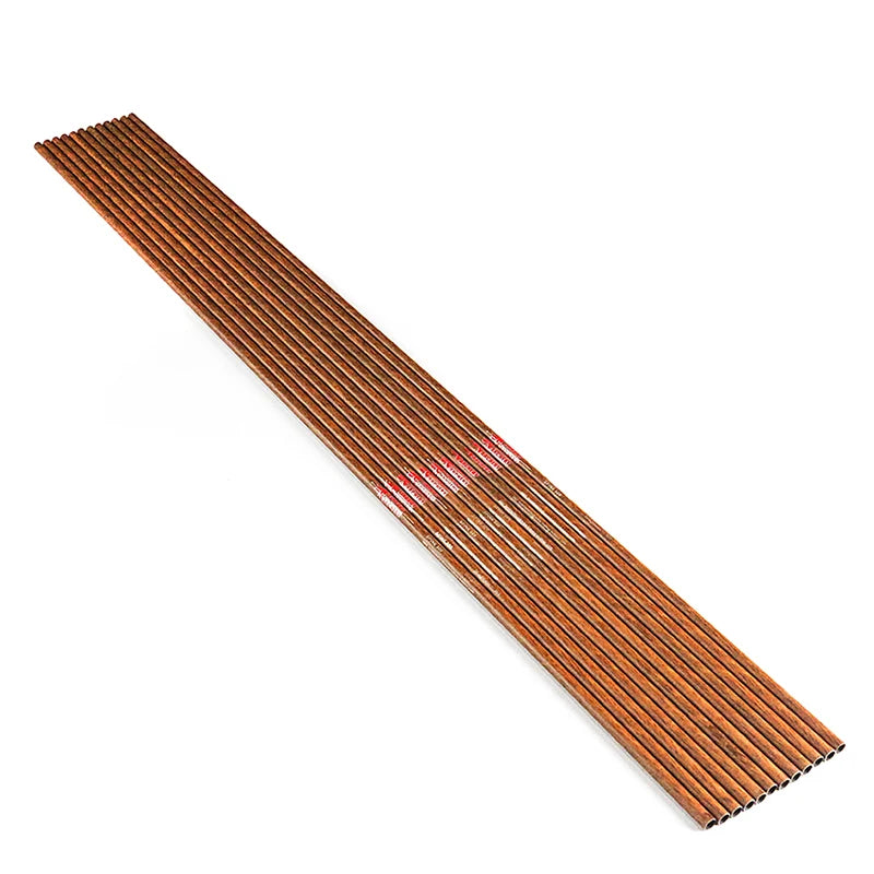 Tubes de Flèches Carbone Aspect Bois, Diamètre Intérieur 6,2 mm, Spine 300 à 900, Lot de 12